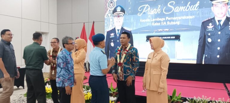 Gatot Harisaputro dilantik sebagai Kepala Lembaga Pemasyarakatan Kelas IIA Subang menggantikan Nanank Syamsudin.