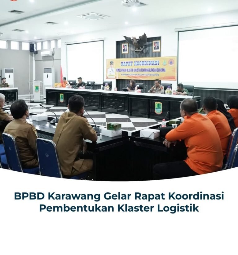 BPBD Karawang Gelar Rapat Koordinasi Pembentukan Klaster Logistik