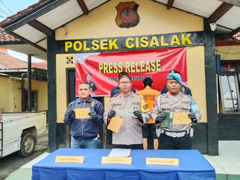 Kecanduan  Judi Online, Warga Cisalak Nekad Gadaikan Mobil Sewaan, Pelaku Langsung Diringkus Polisi.