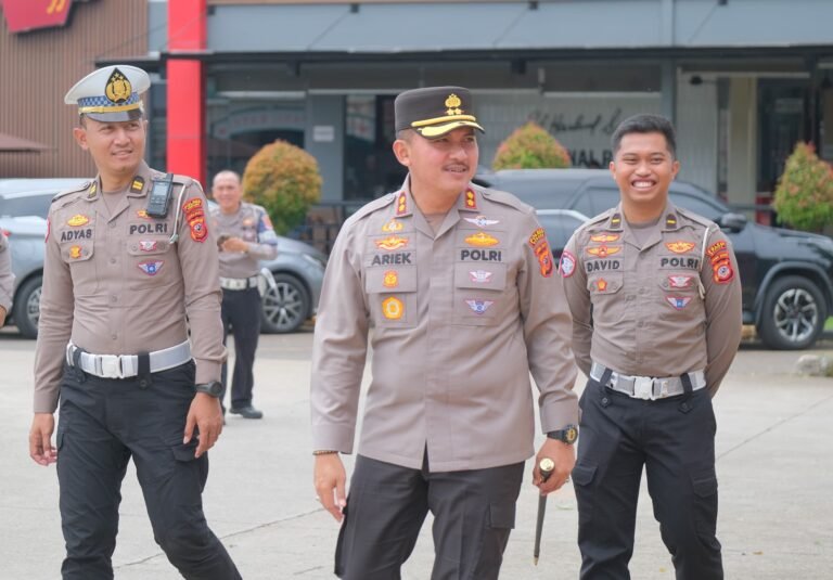 Kapolres Subang Cek Kesiapan Awal Pospam Rest Area Tol Cipali
