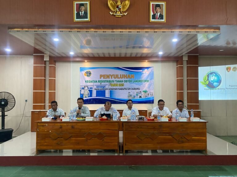 Dukung Program PTSL Berjalan Lancar Polres Subang Berikan Materi Agar Para Petugas Pelaksana Program Tersebut Tidak Tersandung Hukum Dikemudian Hari.
