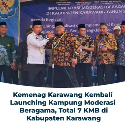 Kemenag Karawang Launching Kampung Moderasi Beragama ke-7, Perkuat Harmoni di Kabupaten