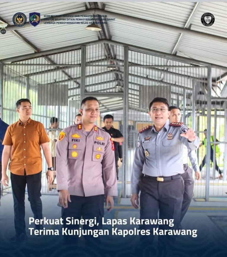 Sinergi Lapas dan Polres Karawang Ditingkatkan, Kapolres Apresiasi Pelayanan dan Fasilitas Lapas