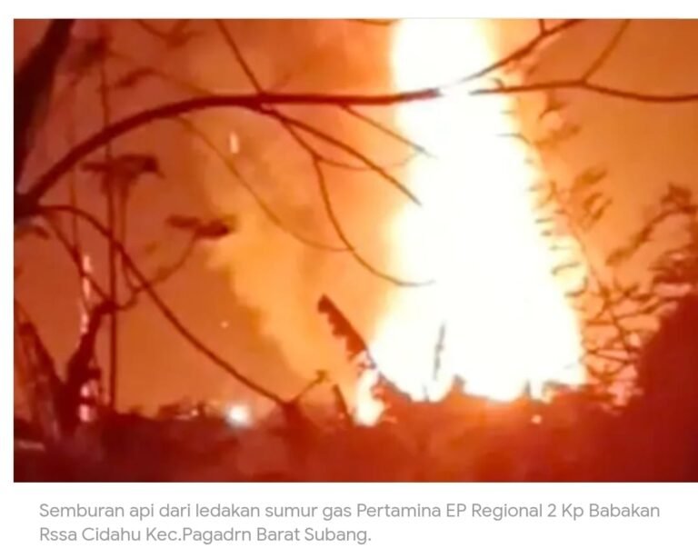 Pertamina Subang Diguncang Ledakan, Warga Panik, dan dua Pekerja Luka Bakar