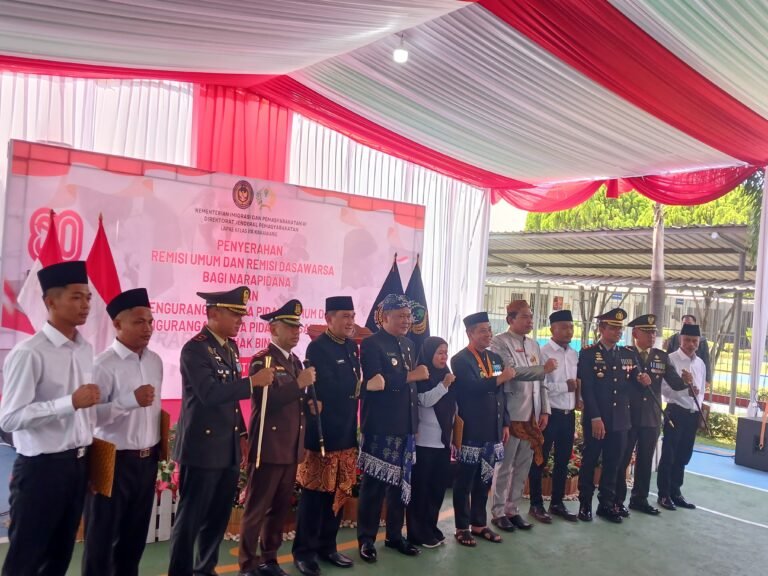 Upacara HUT RI di Lapas Karawang, Remisi Jadi Kado Kemerdekaan Warga Binaan