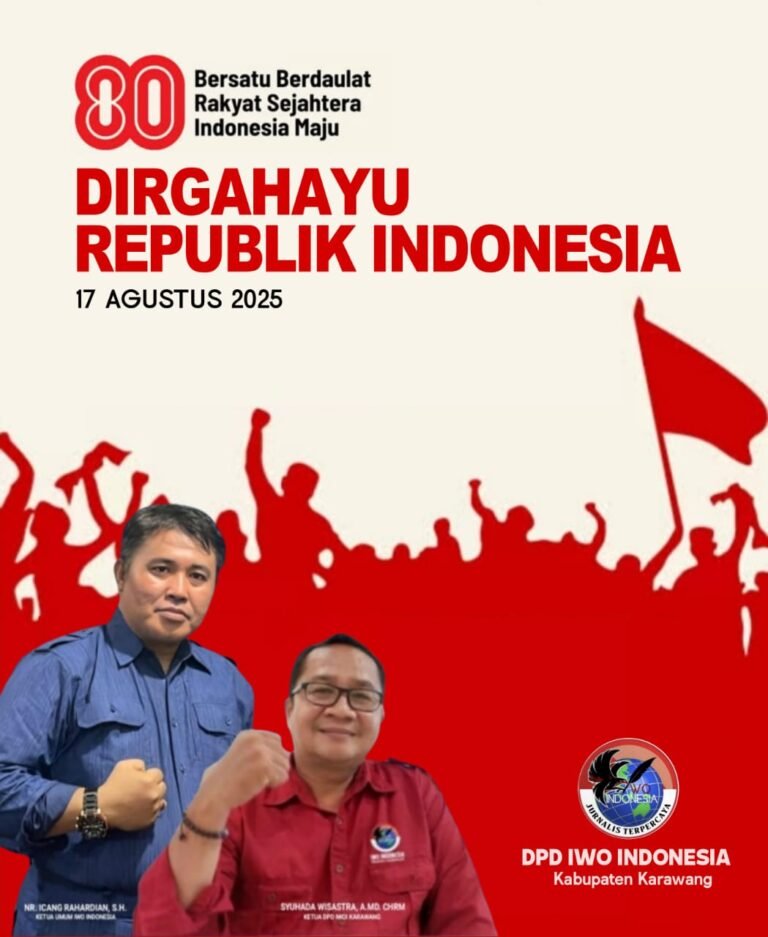 Ketua IWO Indonesia Kabupaten Karawang Serukan Jurnalis Jaga Kemerdekaan dengan Karya Nyata