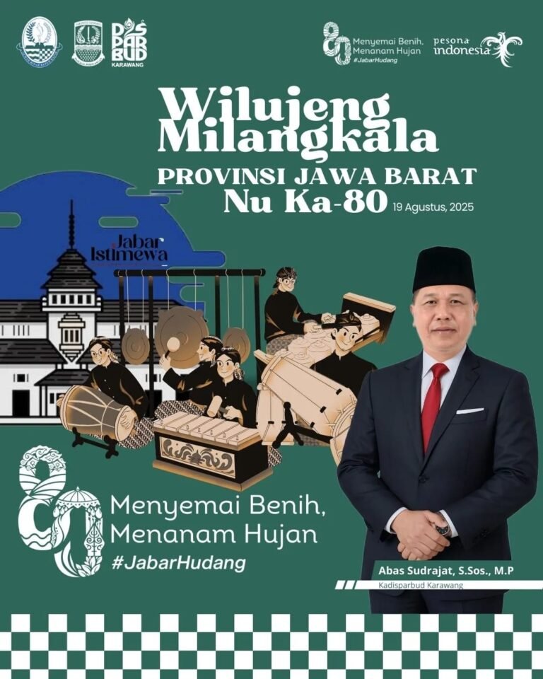 Disparbud Karawang Ucapkan Selamat Hari Jadi ke-80 Jawa Barat