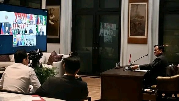 Presiden Prabowo Hadiri BRICS Leaders Virtual Meeting